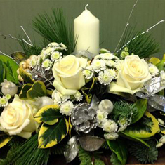 Classic White Table Centrepiece
